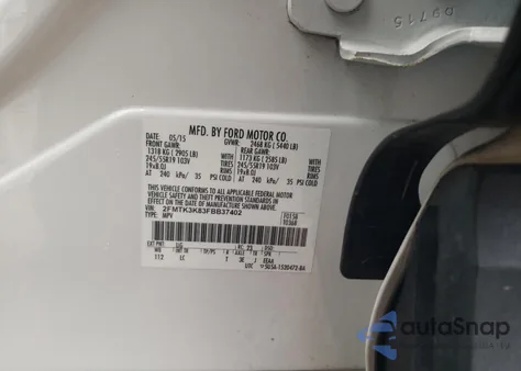 2015 Ford Edge Titanium from USA, damaged, VIN 2FMTK3K83FBB37402